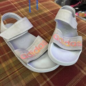 Adidas womens Sandals - grey and Orange